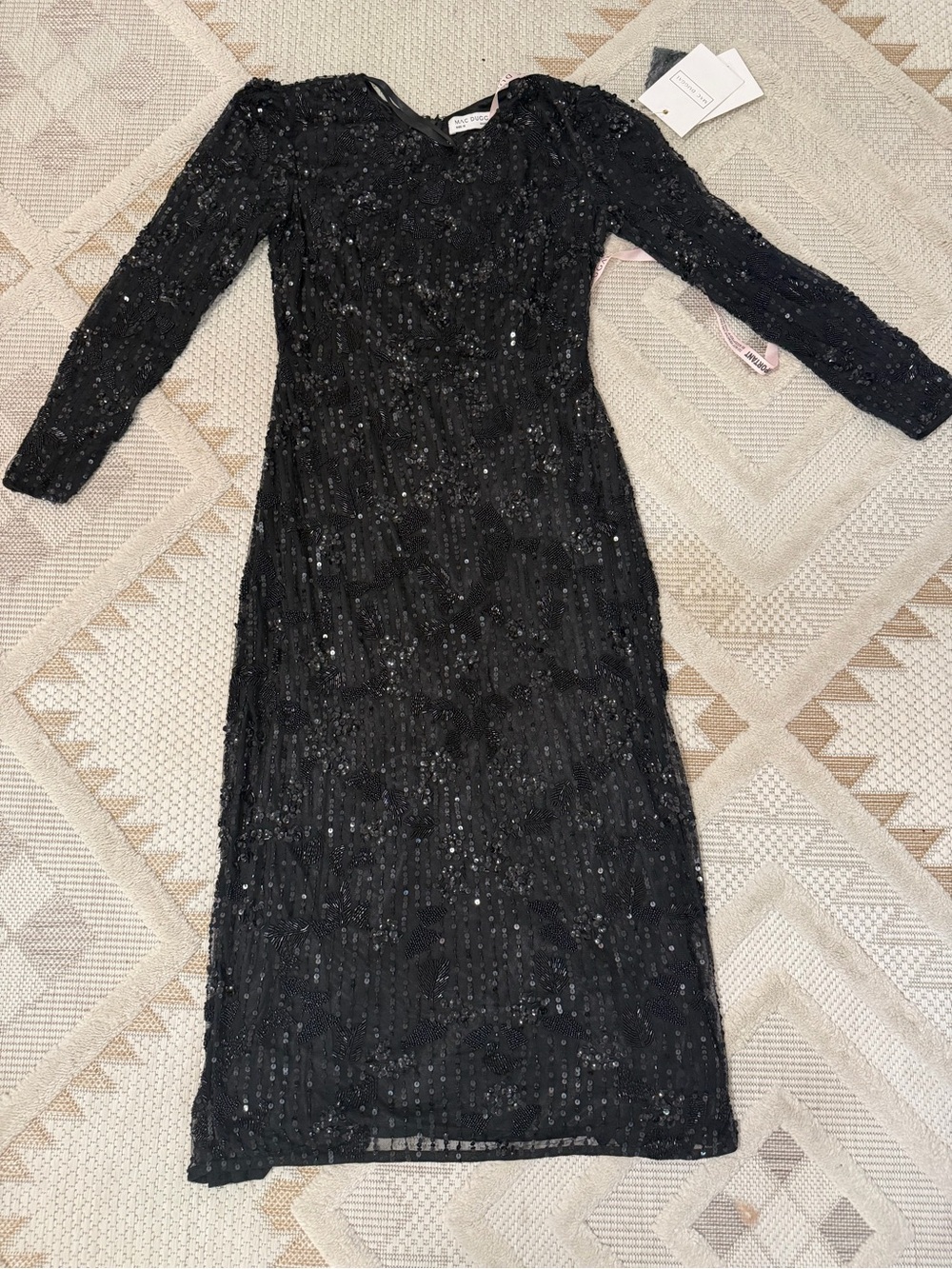 New women’s black Mac Duggal dress size 10